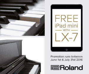 Roland Promotion Free Ipad Mini with LX-7 Digital Piano